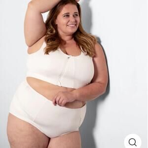 Kinflyte The Freedom II Zip Bra Eco Jersey 6XL Posture Bra Comfort Back Support